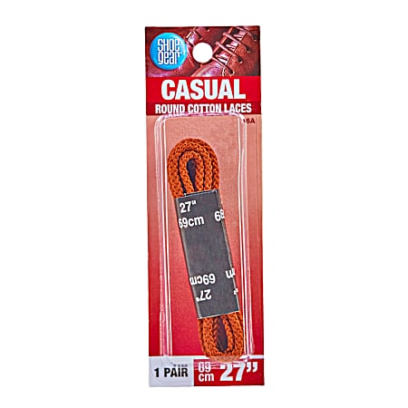 Rust Casual Round Shoe Laces