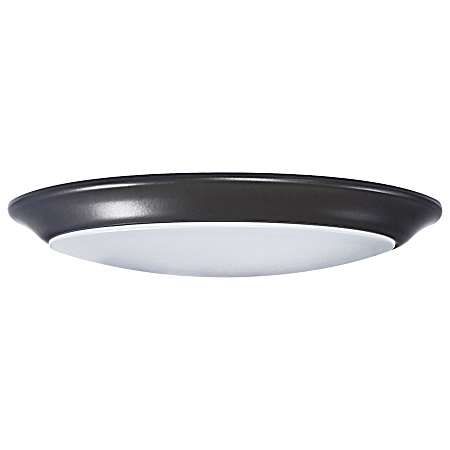 7 in. Bronze LED Flush Mount Disk Light 5-CCT Selectable