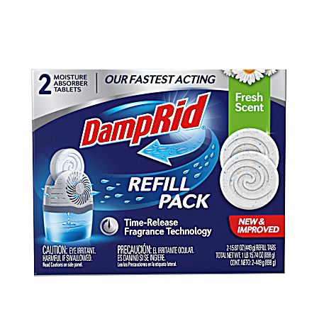 Moisture Absorber Fresh Scent Drop-In Tab Refill Pack - 2 Ct