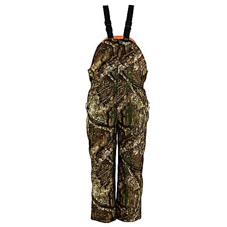 Men's Realtree/Blaze Orange Bibs