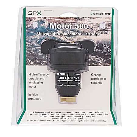 500GPH 12V Replaceable Cartridge Motor