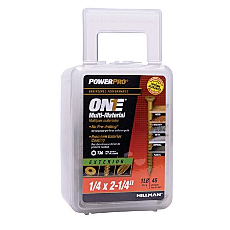 ONE Flat Exterior Bronze Multi-Material Screws