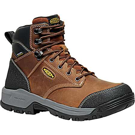 Men's Bison/Black Evanston 6 in. Soft Toe Work Boots