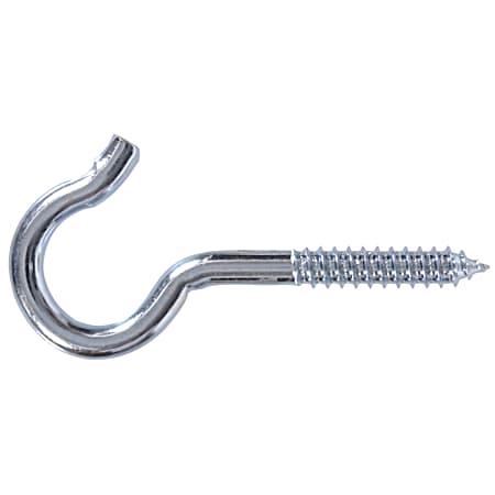 Hardware Essentials Heavy Duty Screw Hook Flagged Zinc (3/8