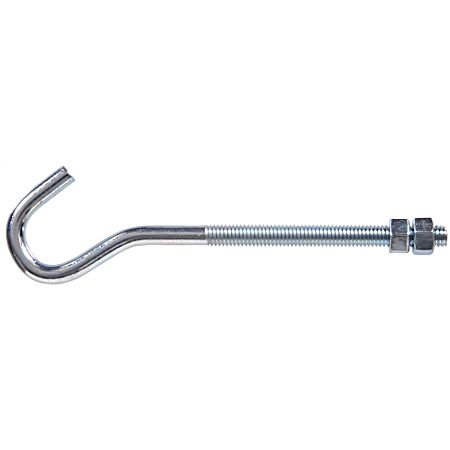 Hardware Essentials Clothesline Hook Bolt with 2 Hex Nuts