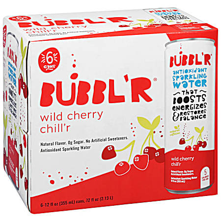 Antioxidant Wild Cherry Chiller Sparkling Water - 6 pk
