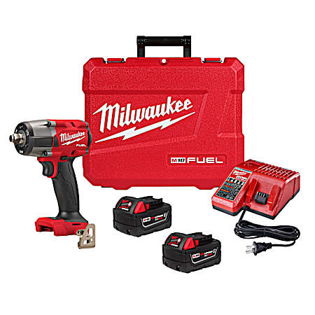 M18 FUEL 1/2 in Mid-Torque Impact Wrench w/ Friction Ring Kit