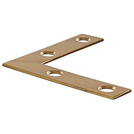 Hardware Essentials Solid Brass Flat Corner Brace