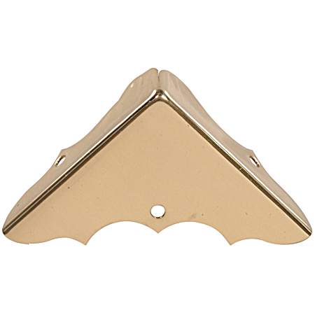 Hardware Essentials Solid Brass Decorative Corner Brace - 4 pk.