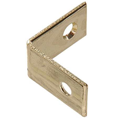 Hardware Essentials Solid Brass Corner Brace - 4 pk.