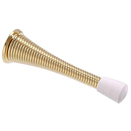 Hardware Essentials Spring Door Stop -Broad Base - 2 Pk.