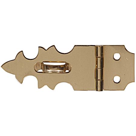 Hardware Essentials Solid Brass Decorative Hasp