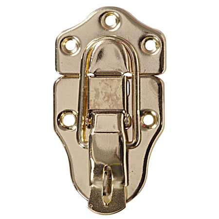 Hardware Essentials Ornamental Lockable Draw Catch Brass