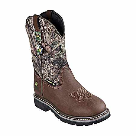 Boys' Camo John Deere Rowood Pull-On Boots
