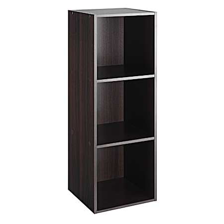 3-Section Cube Organizer - Espresso