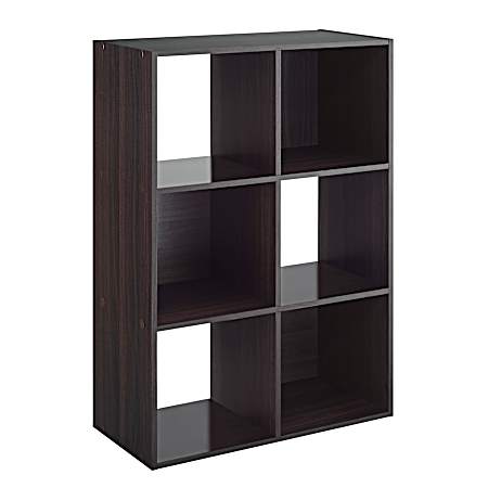 6-Section Cube Organizer - Espresso