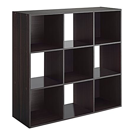9-Section Cube Organizer - Espresso