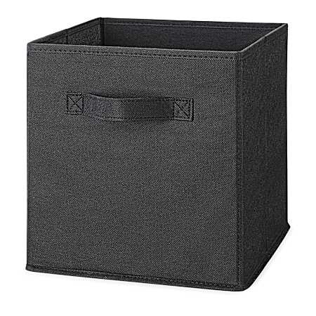11 in Fabric Storage Cube - Black