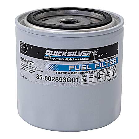 802893Q01 Water Separating Fuel Filter for Mercury and Mariner Outboards and MerCruiser Sterndrive and Inboard Engines