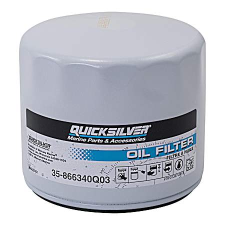 866340Q03 Oil Filter, MerCruiser Sterndrive and Inboard Engines