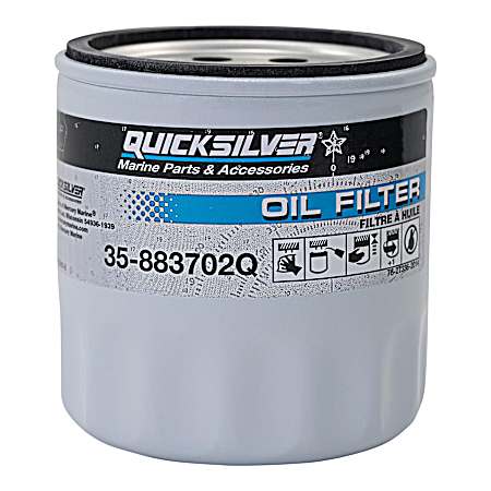 883702Q Engine Block Mount Oil Filter for V6 MerCruiser Sterndrive Engines