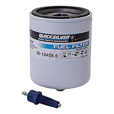 18458Q4 Water Separating Fuel Filter Kit w/ Blue Water Warning Sensor