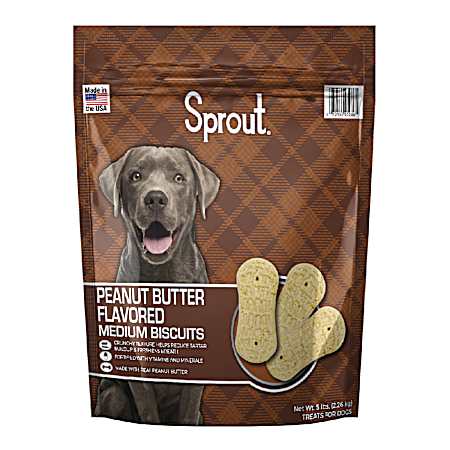 Peanut Butter Flavored Medium Dog Biscuits, 5 lbs