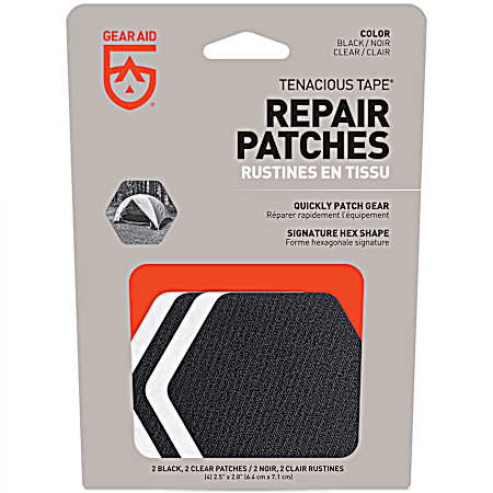 Hex Shaped Tenacious Tape Repair Patches