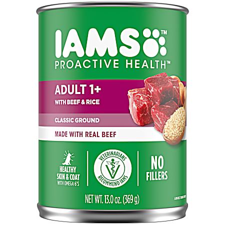 Proactive Health Adult Beef & Rice Pate Wet Dog Food