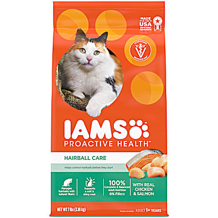 Proactive Health Adult Hairball Control Chicken Dry Cat Food, 7 lbs