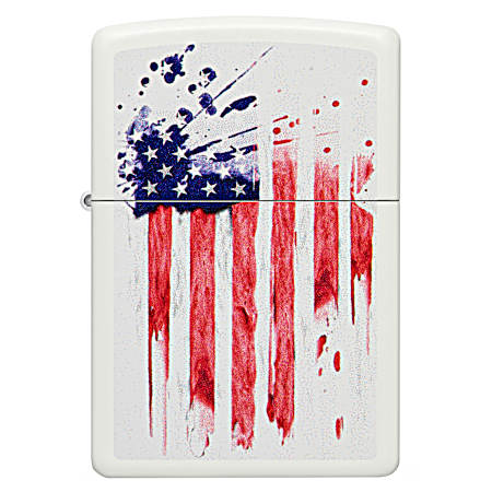 US Flag Design Windproof Lighter