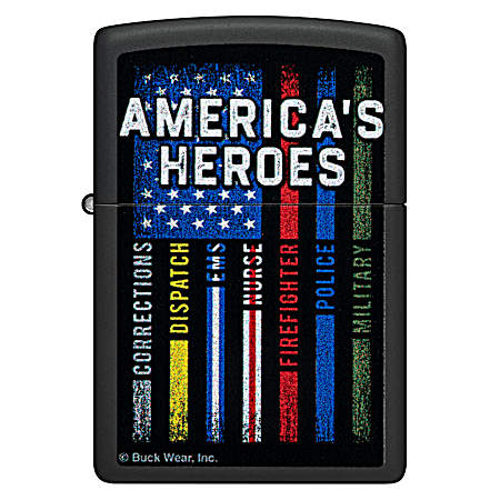 Buck Wear America's Heroes Windproof Lighter