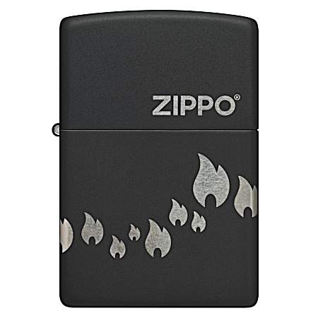 Design Black Matte Windproof Lighter