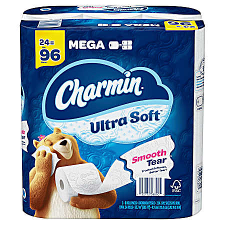 Ultra Soft Mega Roll Bath Tissue - 24 Pk