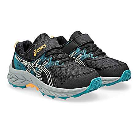 Kids' PS Venture 9 Black Cool Matcha Running Shoes