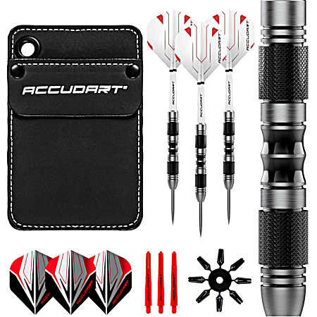 Accudart STL 3.5 17g Steel Tip Dart Set w/Accessories - Stainless Steel