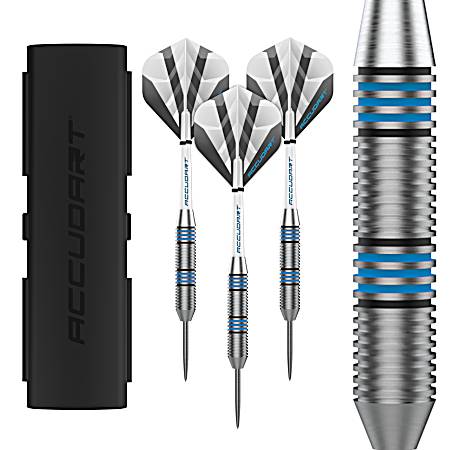 Accudart STL 2.0 17g Steel Tip Dart Set w/Slim Case - Stainless Steel