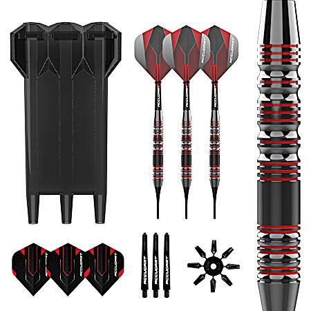 Accudart SFT 3.0 17g Soft Tip Dart Set w/Accessories - Steel/Gunmetal Finish