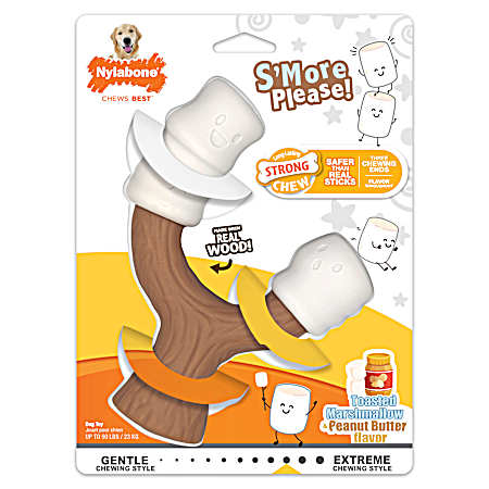 Strong Chew Marshmallow Stick Dog Toy - Large