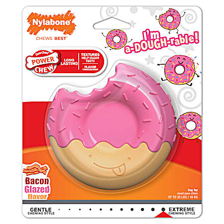 Power Chew Donut Dog Toy - Medium