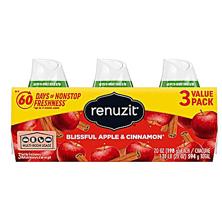 7 oz Blissful Apple & Cinnamon Air Freshener - 3 Pk