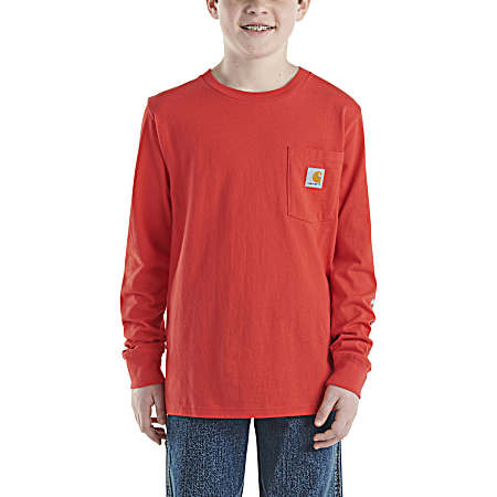Little Boys' Bittersweet Graphic Pocket Long Sleeve Shirt
