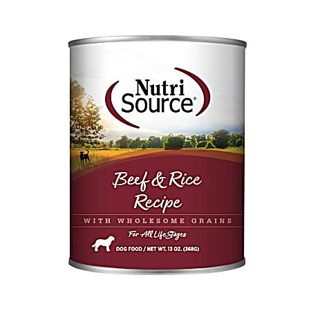 13 oz Beef & Rice Recipe Wet Dog Food