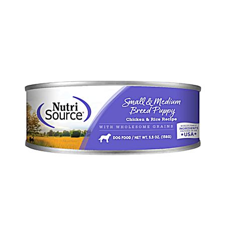5.5 oz Small & Medium Breed Puppy Formula Wet Puppy Food