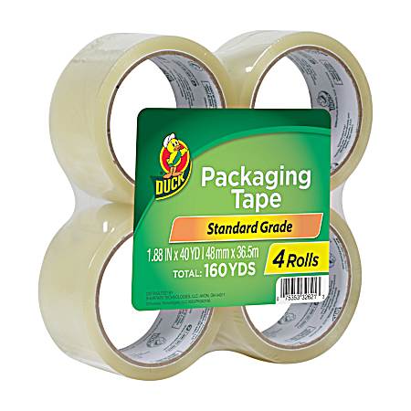  1.88 In X 40 Yd Clear Standard Packaging Tape - 4 Pk