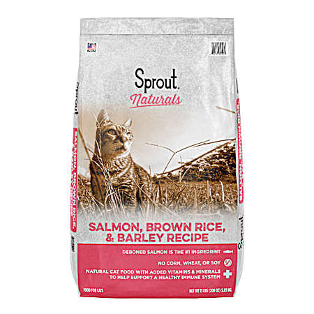 Naturals Adult Salmon, Brown Rice & Barley Dry Cat Food, 13 lbs