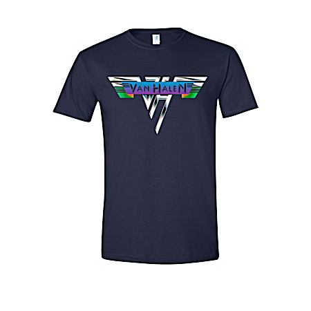 Men's Navy Multi Logo Short Sleeve Shirt