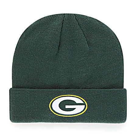 Adult Green Bay Packers Green Mass Cuff Knit Beanie