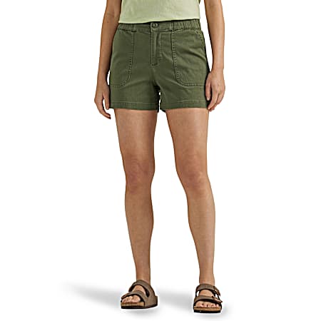 Women's Olive Night Ultra Lux Utility Shorts