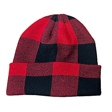 Men's Buffalo Bill Plaid Knit Cuff Cap
